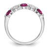 5 Stone Diamond Gemstone Bands