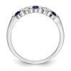 5 Stone Diamond Gemstone Bands