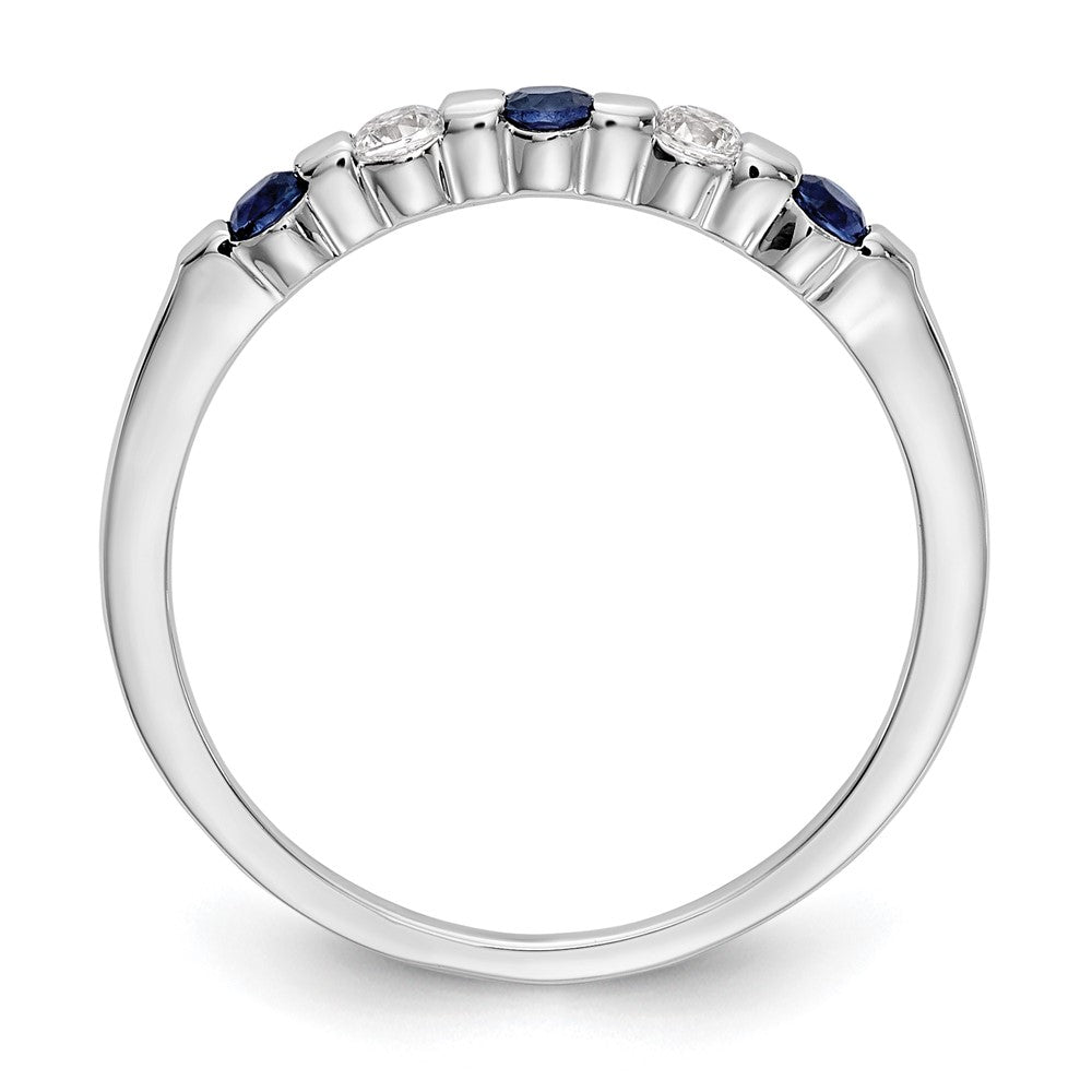 5 Stone Diamond Gemstone Bands