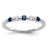 5 Stone Diamond Gemstone Bands