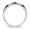 5 Stone Diamond Gemstone Bands