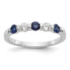 5 Stone Diamond Gemstone Bands