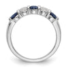 5 Stone Diamond Gemstone Bands