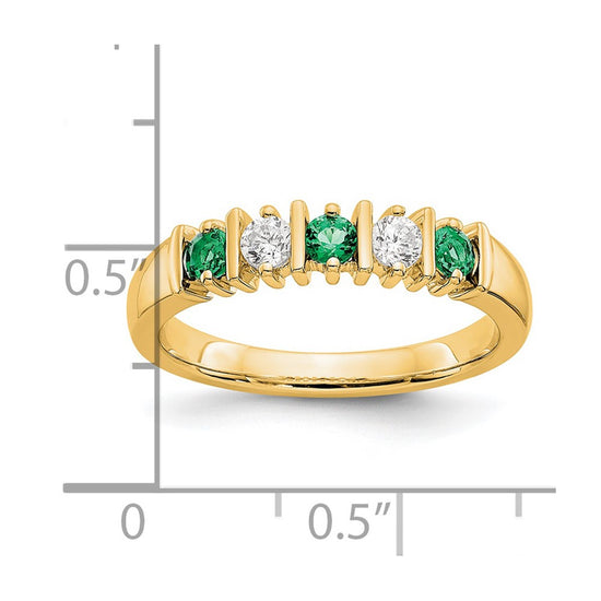 5-Stone Diamond Gemstone Band