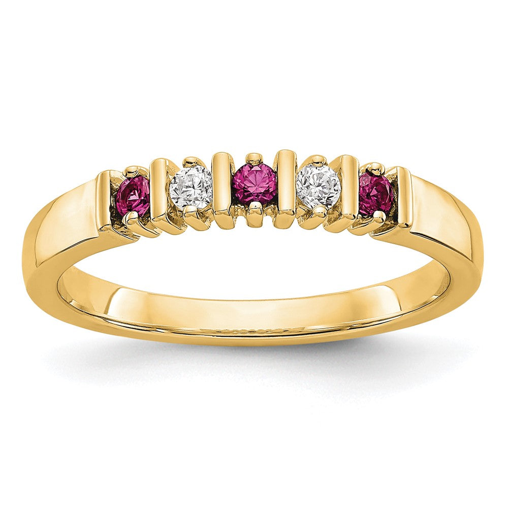 5-Stone Diamond Gemstone Band