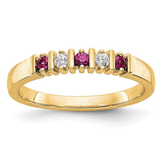 5-Stone Diamond Gemstone Band