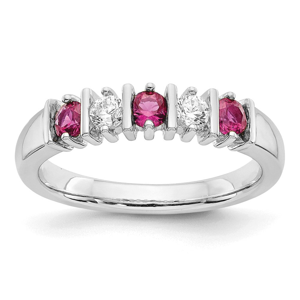 5-Stone Diamond Gemstone Band