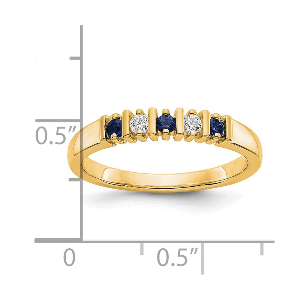 5-Stone Diamond Gemstone Band