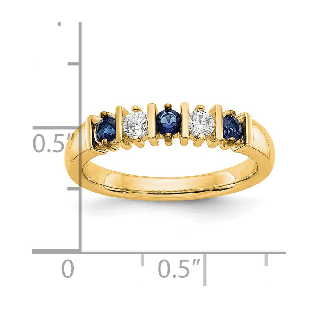 5-Stone Diamond Gemstone Band