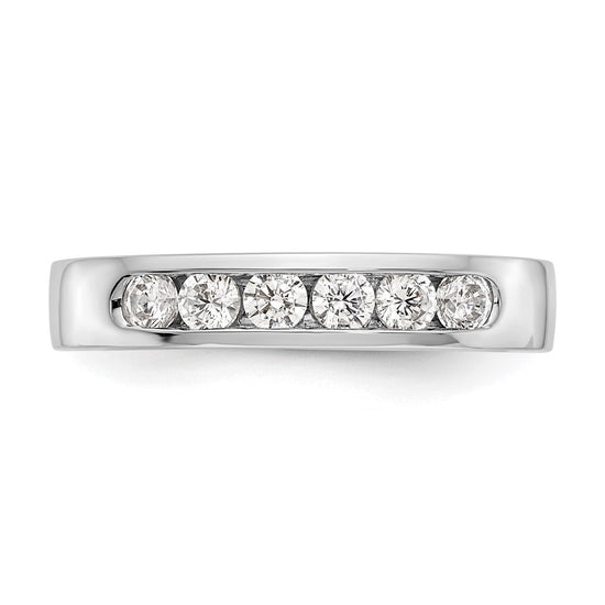 6-Stone Diamond Channel Bands