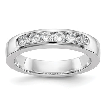 6-Stone Diamond Channel Bands