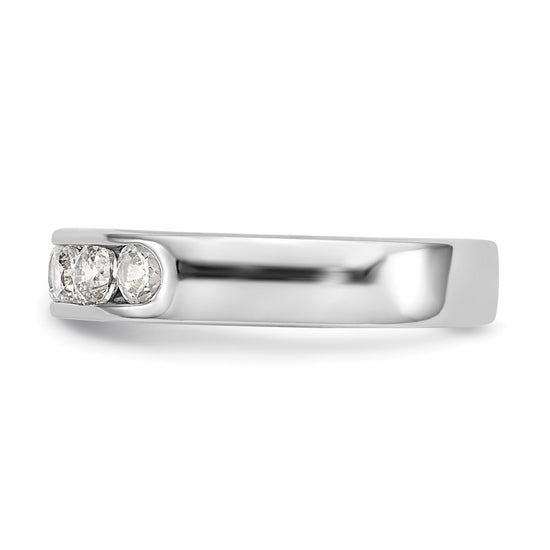 14kw 6-3.0mm CZ Stone Channel Band