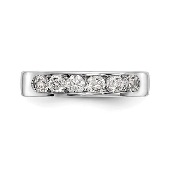 14kw 6-3.0mm CZ Stone Channel Band