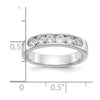 6-Stone Diamond Channel Bands