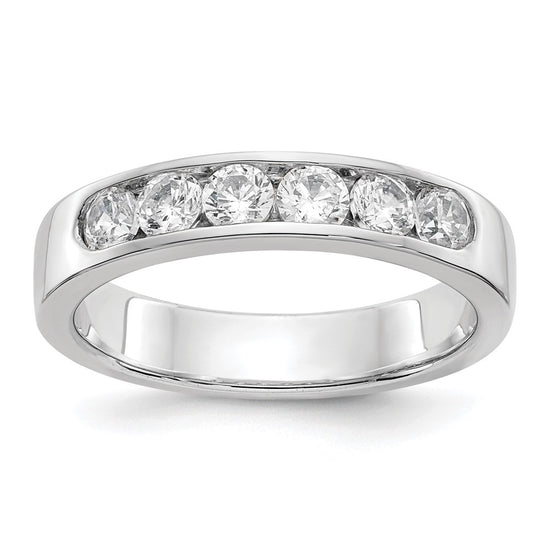14kw 6-3.0mm CZ Stone Channel Band