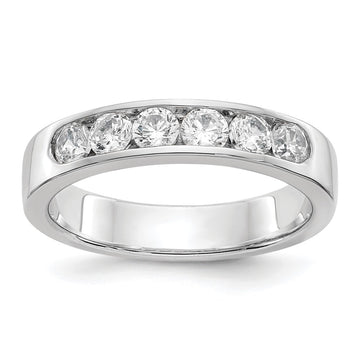 14kw 6-3.0mm CZ Stone Channel Band