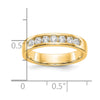 7-Stone Diamond Channel Bands