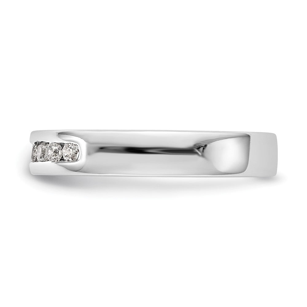 Platinum 7-Stone Diamond Channel Bands