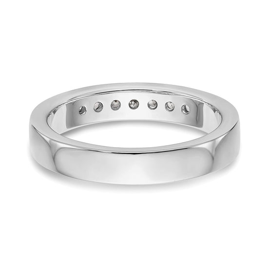 Platinum 7-Stone Diamond Channel Bands