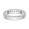 Platinum 7-Stone Diamond Channel Bands