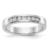 Platinum 7-Stone Diamond Channel Bands