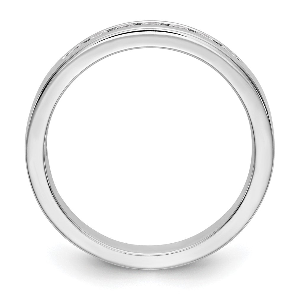 Platinum 7-Stone Diamond Channel Bands
