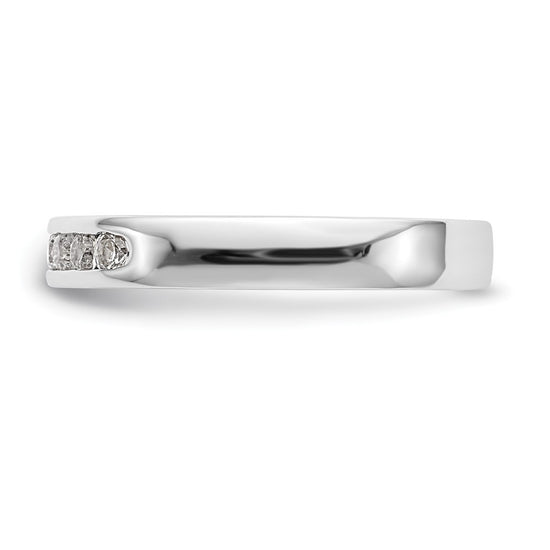 Platinum 7-Stone Diamond Channel Bands