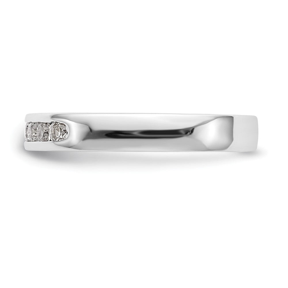 Platinum 7-Stone Diamond Channel Bands