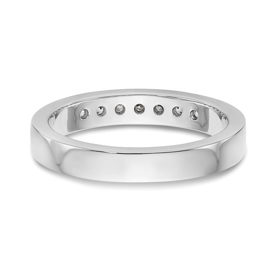 Platinum 7-Stone Diamond Channel Bands