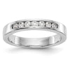 Platinum 7-Stone Diamond Channel Bands