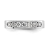Platinum 7-Stone Diamond Channel Bands