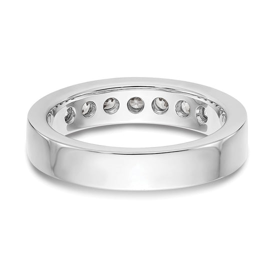 Platinum 7-Stone Diamond Channel Bands