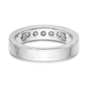 Platinum 7-Stone Diamond Channel Bands