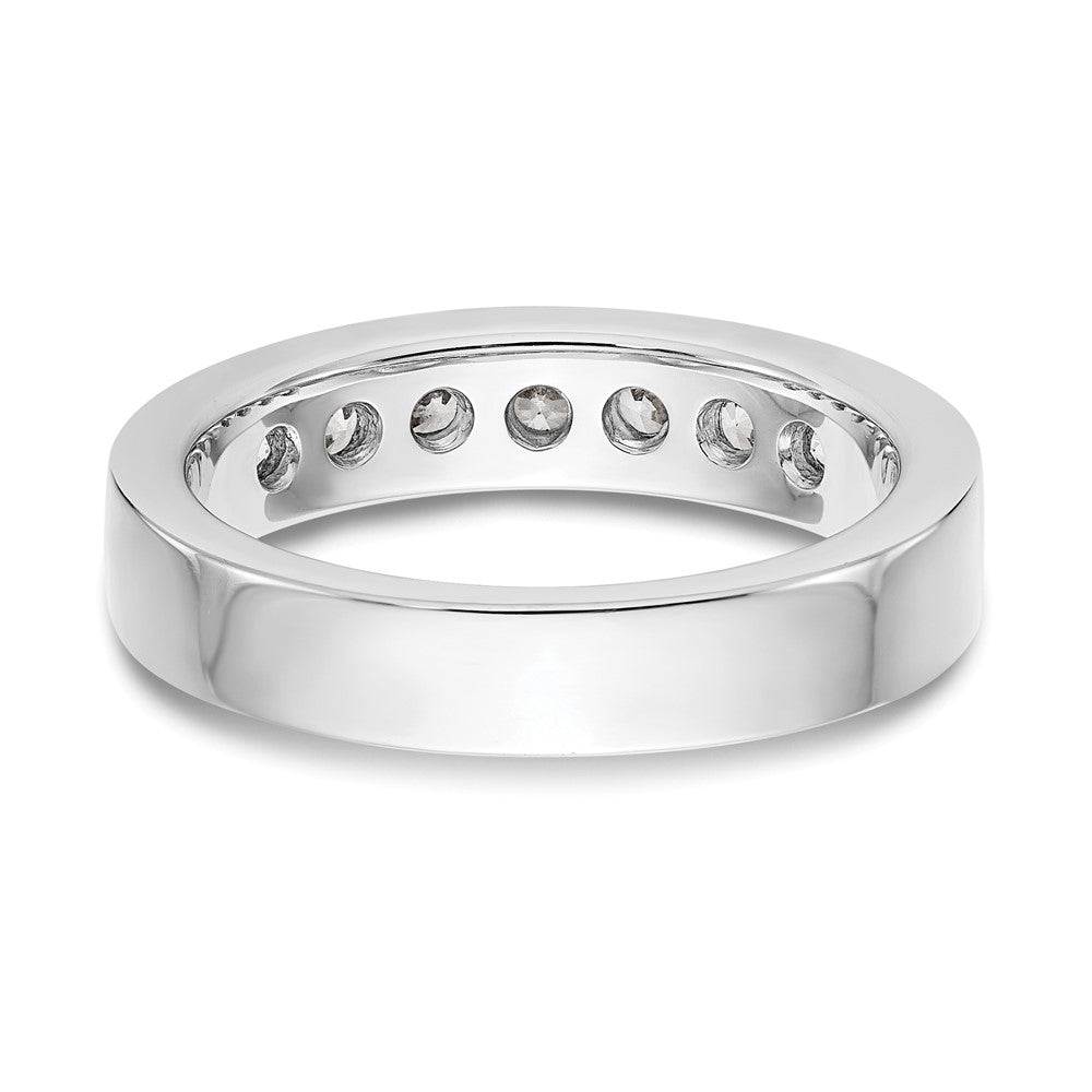 Platinum 7-Stone Diamond Channel Bands