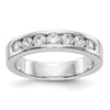 Platinum 7-Stone Diamond Channel Bands