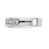 Platinum 7-Stone Diamond Channel Bands