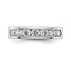 Platinum 7-Stone Diamond Channel Bands