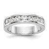 Platinum 7-Stone Diamond Channel Bands