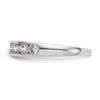 14K White Gold 7-Stone 1 carat Graduated Round Diamond Complete Channel Band