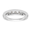 14K White Gold 7-Stone 1 carat Graduated Round Diamond Complete Channel Band