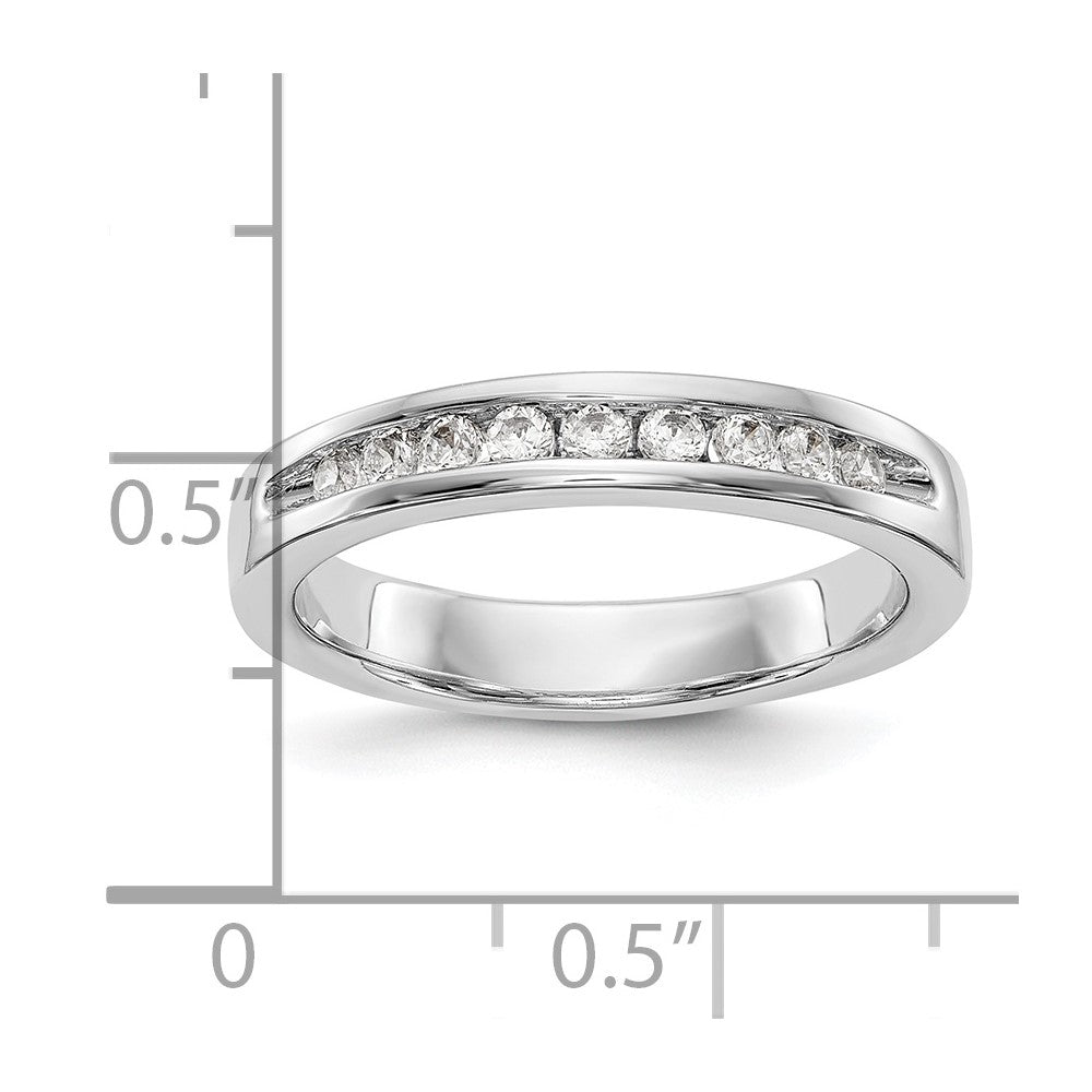 9-Stone Diamond Channel Bands
