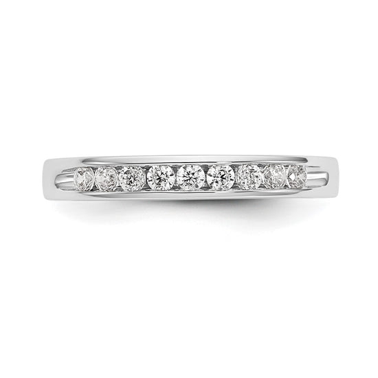9-Stone Diamond Channel Bands