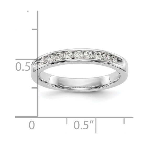 9-Stone Diamond Channel Bands