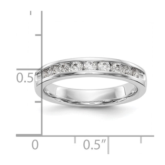 9-Stone Diamond Channel Bands
