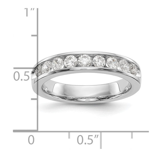 9-Stone Diamond Channel Bands