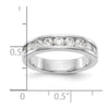 9-Stone Diamond Channel Bands