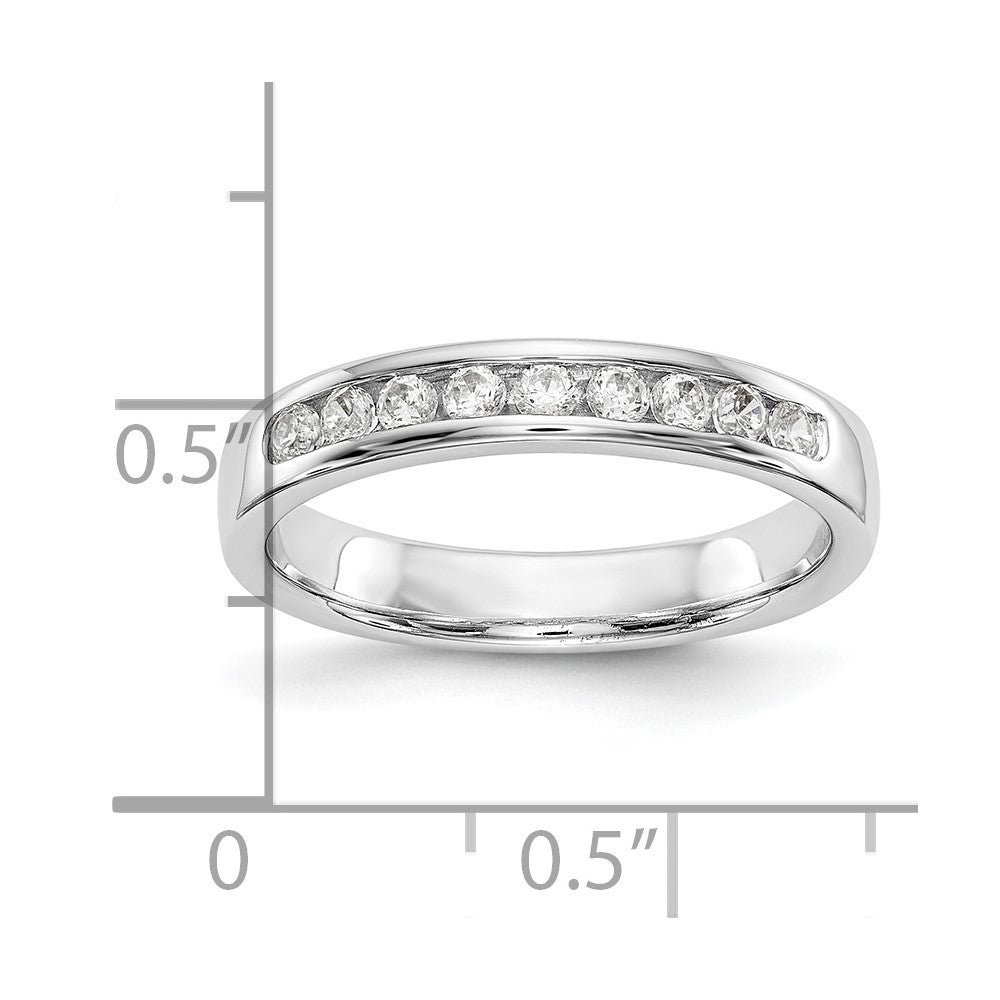 9-Stone Diamond Channel Bands