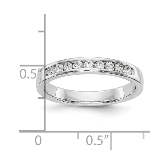 9-Stone Diamond Channel Bands
