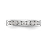 9-Stone Diamond Channel Bands