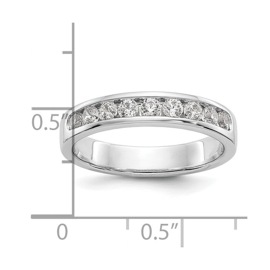 9-Stone Diamond Channel Bands